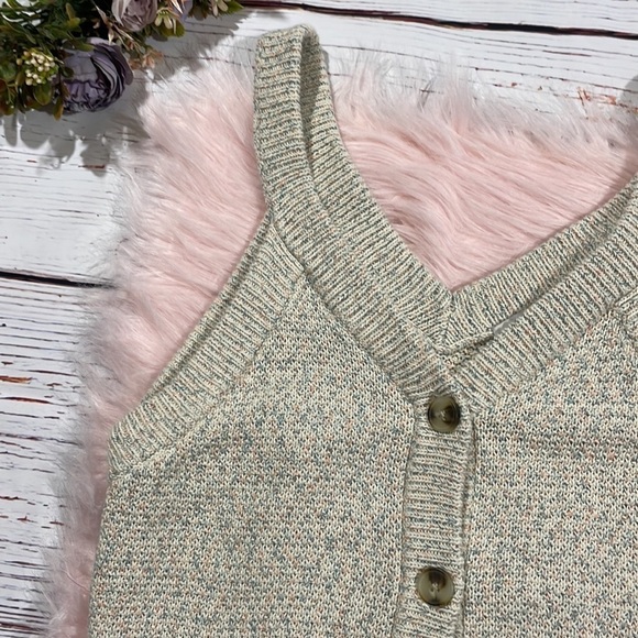 Madewell Rainbow Marled Wakefield Button-Front Sweater Tank - Picture 5 of 10